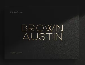 Brown Austin font