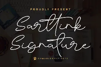 Sarttink Signature font