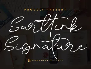 Sarttink Signature font