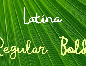 Latina font