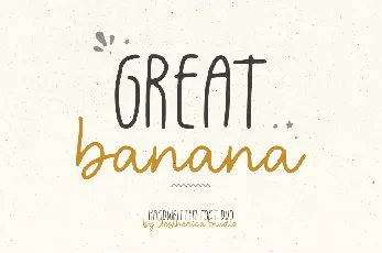 great banana font