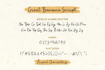 great banana font