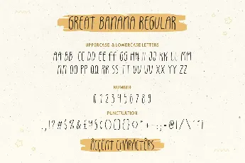 great banana font