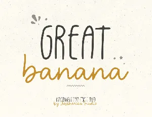 great banana font