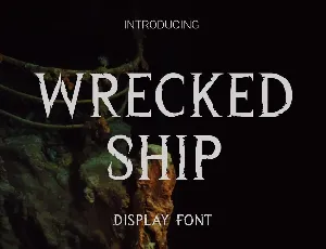 Wrecked Ship font