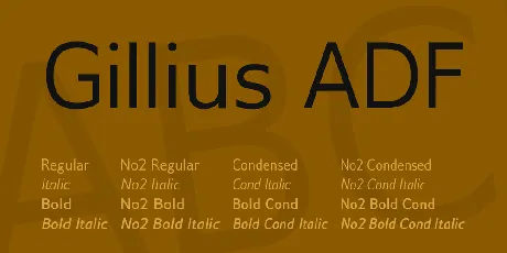 Gillius ADF font