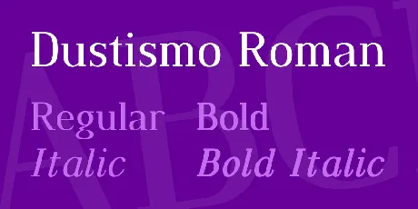 Dustismo Roman font