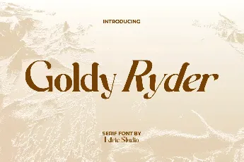 Goldy Ryder font