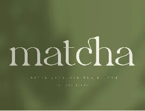 Matcha font