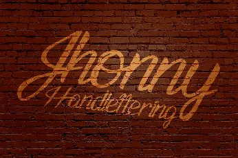 Jhonny Handlettering font