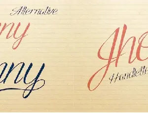 Jhonny Handlettering font