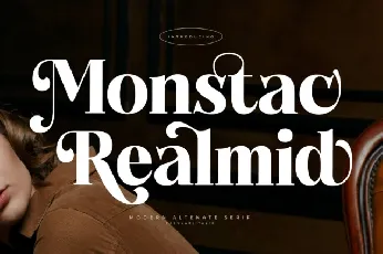 Monstac Realmid font