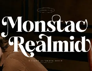 Monstac Realmid font