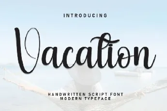 Vacation Script font