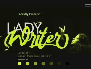 Lady Writer font