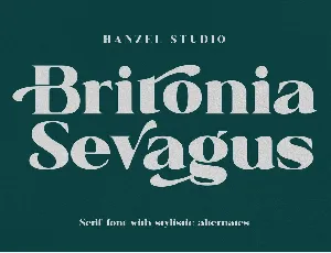 Britonia Sevagus font