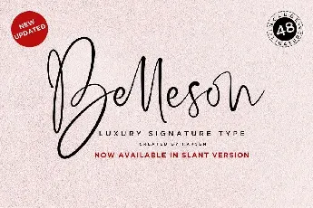 Belleson font