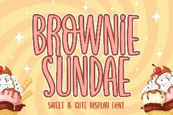 Brownie Sundae font