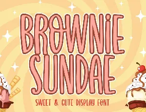 Brownie Sundae font