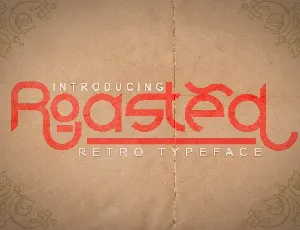 Roasted font