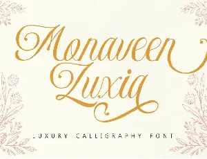 Monaveen Luxia font