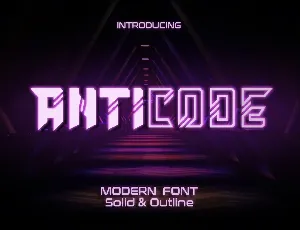 Anticode font