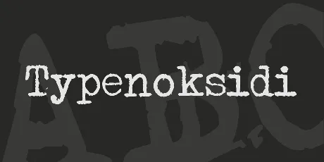 Typenoksidi font