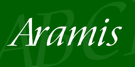 Aramis font