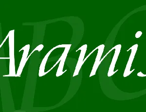 Aramis font