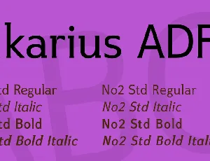 Ikarius ADF font