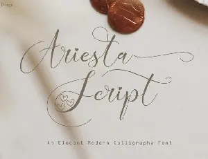 Ariesta Calligraphy font