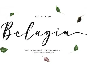 Belagia Calligraphy font