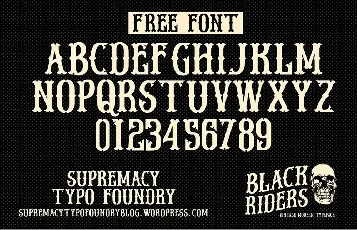 Black Riders font