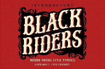 Black Riders font