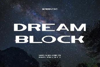 Dream Block Demo font