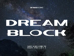Dream Block Demo font