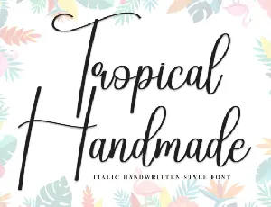 Tropical Handmade Script font