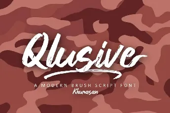 Qlusive font