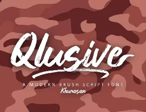 Qlusive font