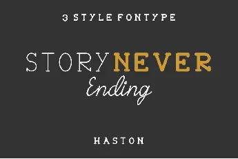 HASTON DEMO font