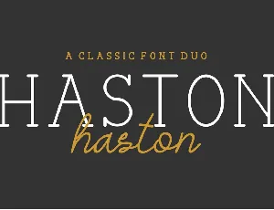 HASTON DEMO font