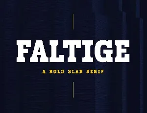 Faltige font