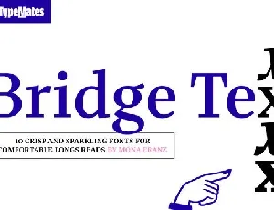 Bridge Text Family font