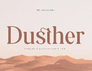 Dusther font