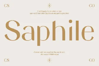 Saphile font