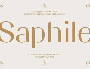 Saphile font