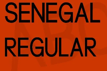 Senegal font