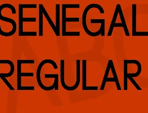 Senegal font