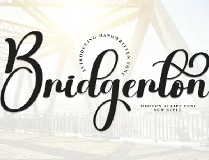 Bridgerton Calligraphy font