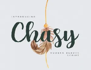 Chasy Beauty Calligraphy font